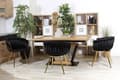 Pikkukuva 8 / 9: Tuoli/nojatuoli olohuoneeseen IMPERIA sametti musta GLAMOUR LOFT 1 kpl.
