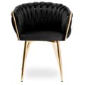 Pikkukuva 2 / 9: Tuoli/nojatuoli olohuoneeseen IMPERIA sametti musta GLAMOUR LOFT 1 kpl.