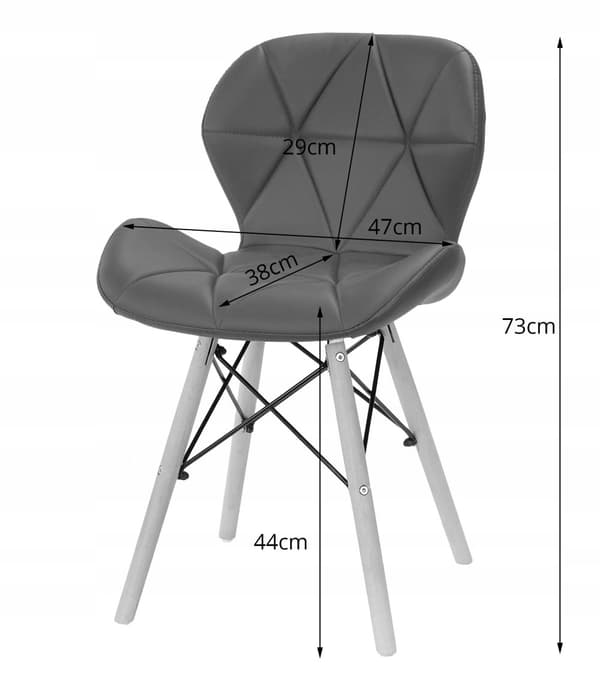 Ripiano stol 48 x 44 x 73 cm svart 1 st.