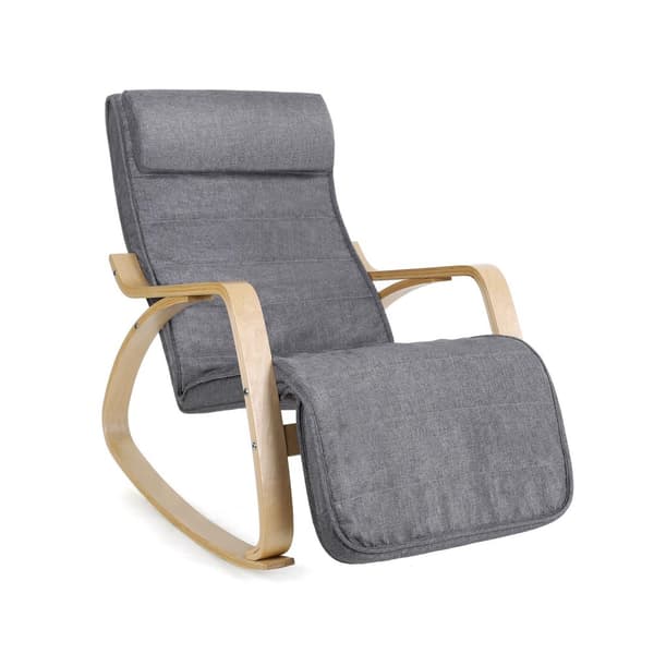 Gyngestol med fotst�tte Gr�
