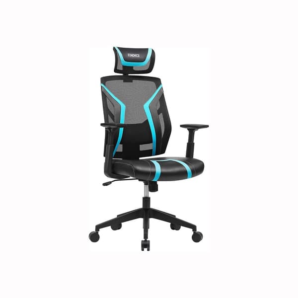 Ergonomisk svingstol svart og bl�