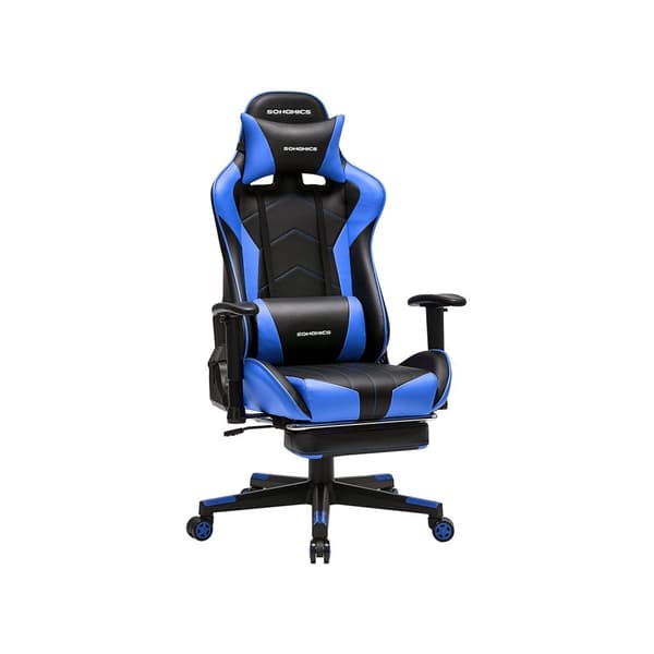 Gaming stol sort-blå