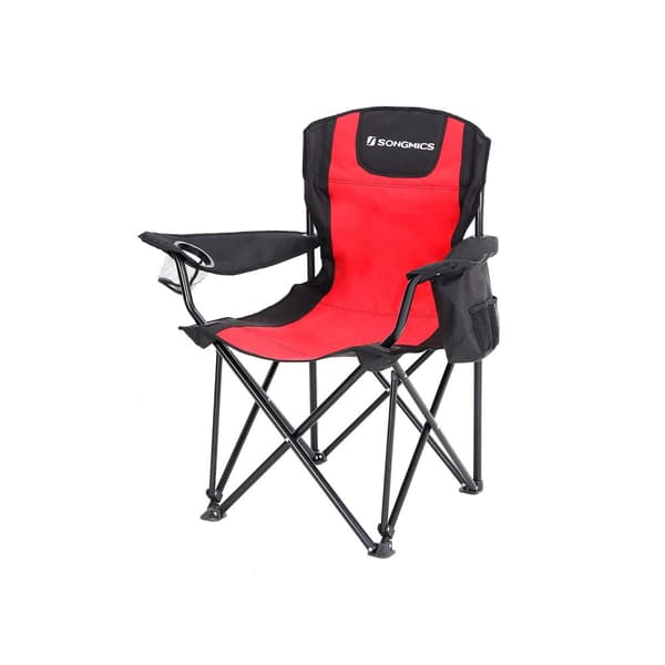 Campingstol rød-sort
