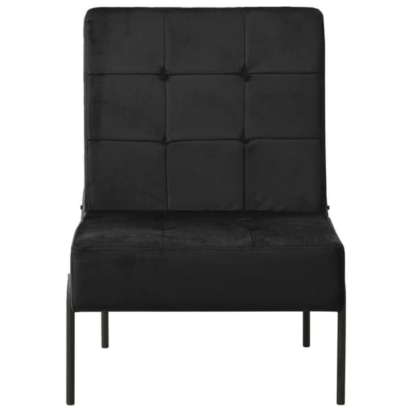 Avkopplingsstol 65x79x87 cm svart sammet