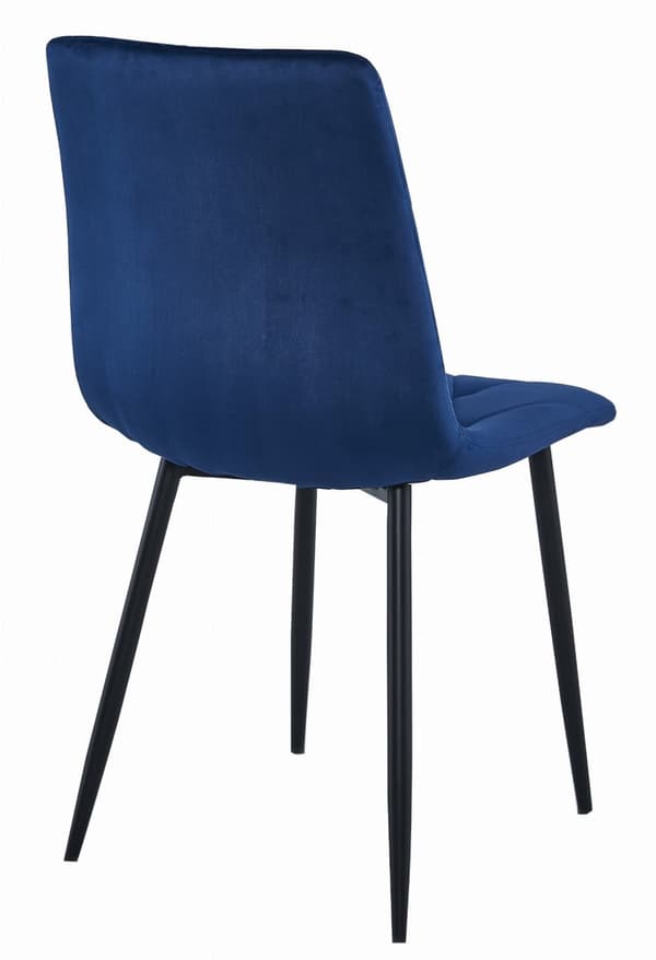 LIBRA-tuoli - tummansininen sametti / mustat jalat x 1