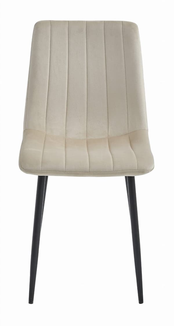 LAVA Stol - Cool Beige Sammet x 4