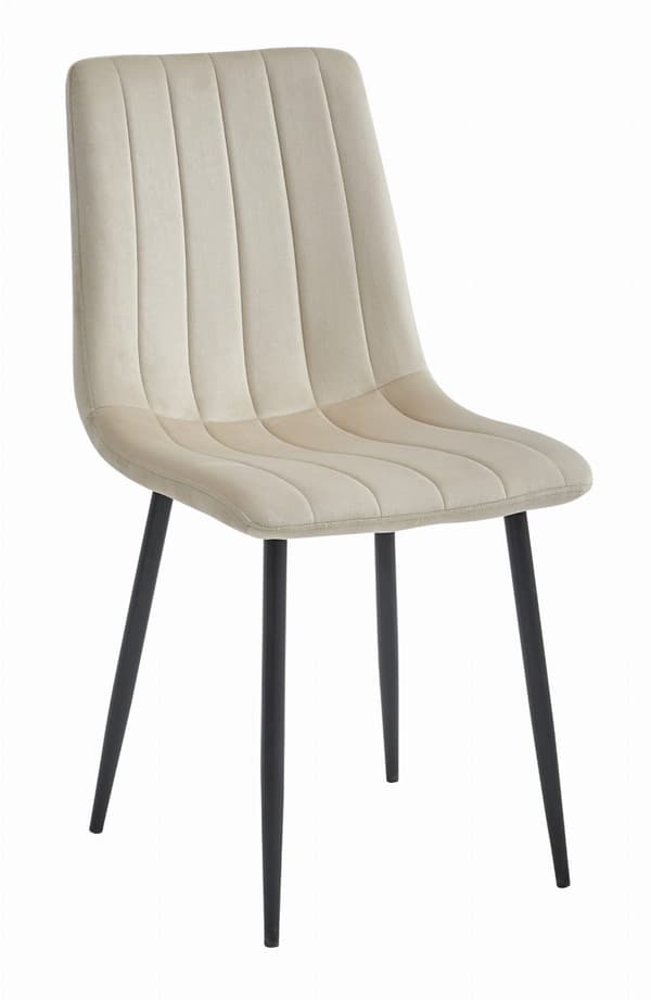 LAVA Stol - Cool Beige Sammet x 4