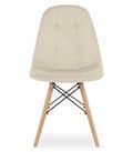 Miniatyrbild 3 av 7: DUMO stol - beige sammet x 4