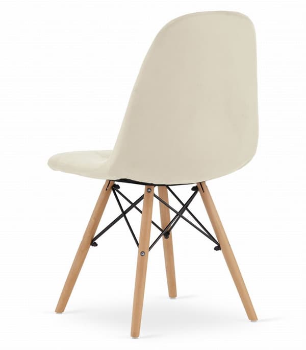DUMO stol - beige sammet x 4