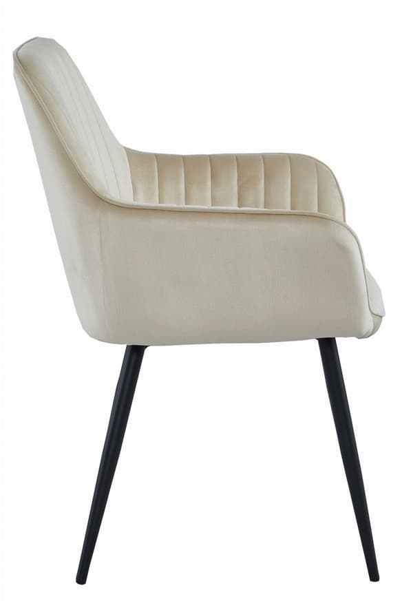 SOLDEN tuoli - beige sametti / mustat jalat x 1