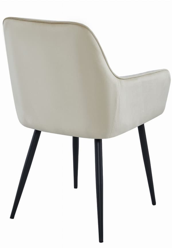SOLDEN tuoli - beige sametti / mustat jalat x 1