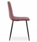 Miniatyrbillede 7 af 8: KARA stol - pink velour / sorte ben x 1