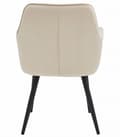Miniatyrbillede 5 af 8: JORK stol - beige velour / sorte ben x 1