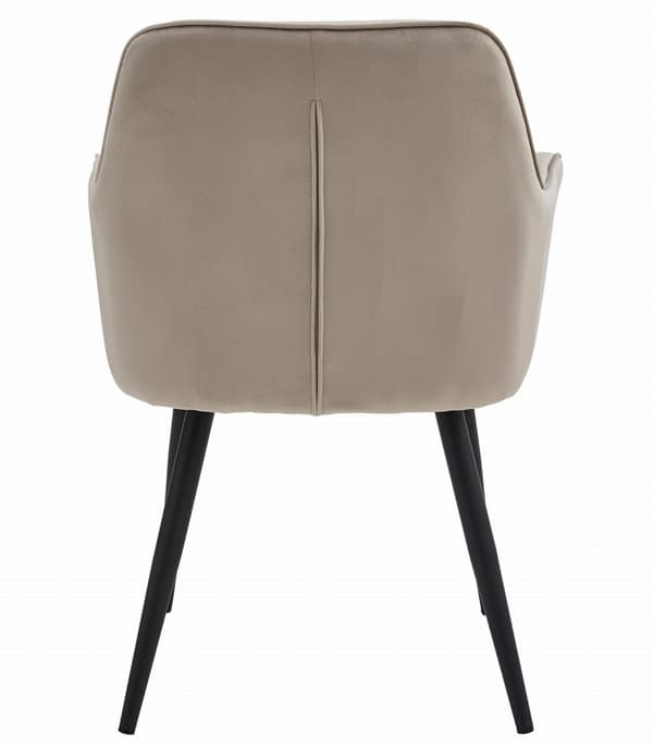 JORK tuoli - tummanbeige sametti / mustat jalat x 1