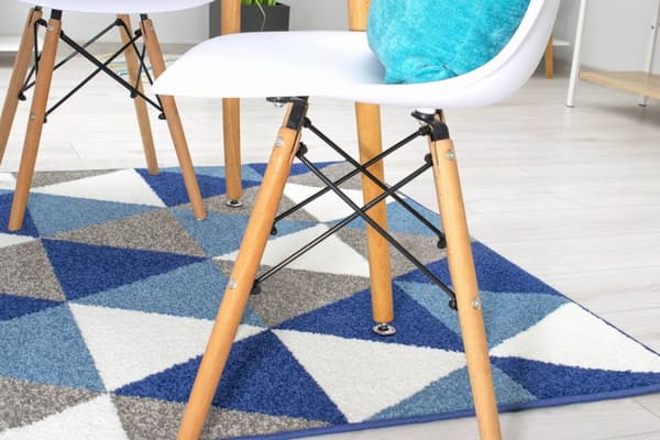 OSAKA stol vit / naturliga ben x 1