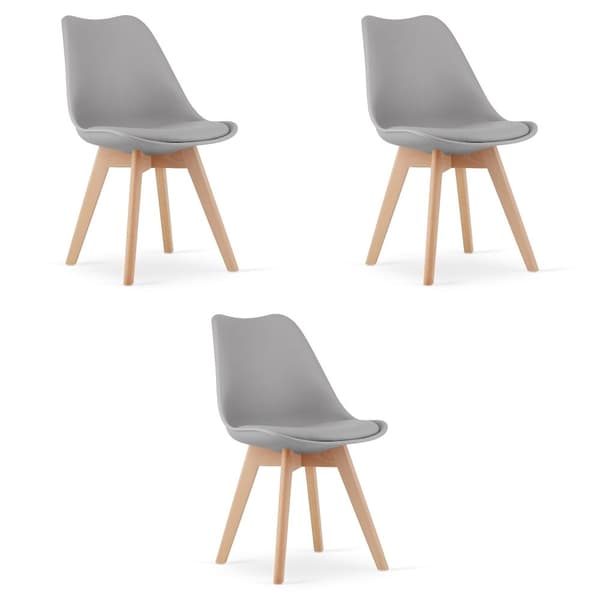 MARK Stol Grå x 3