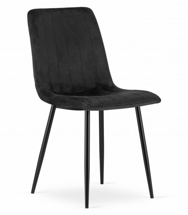 LAVA Stol - Svart sammet x 1