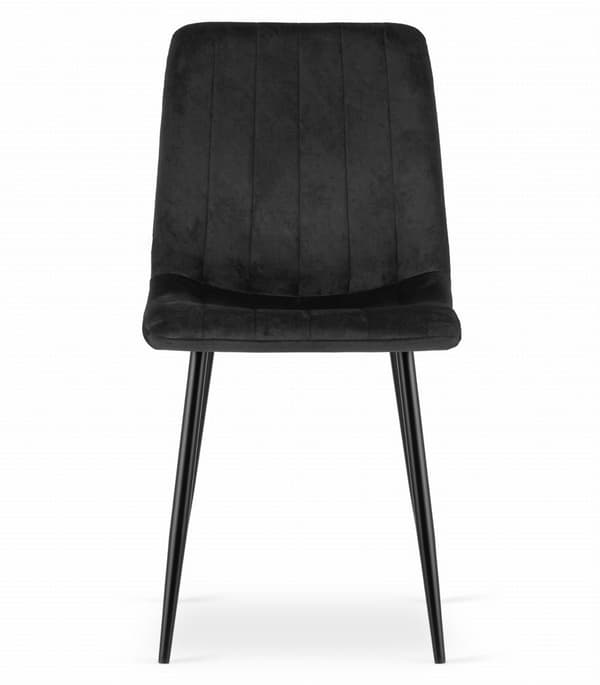 LAVA Stol - Svart sammet x 3