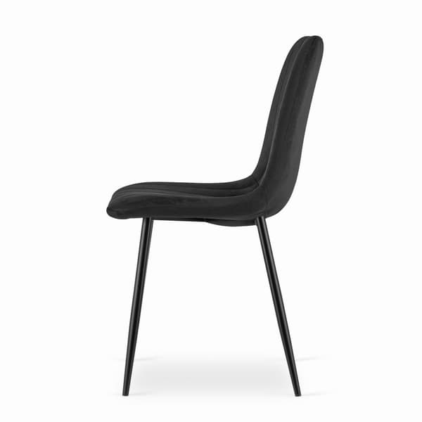 LAVA Stol - Svart sammet x 3
