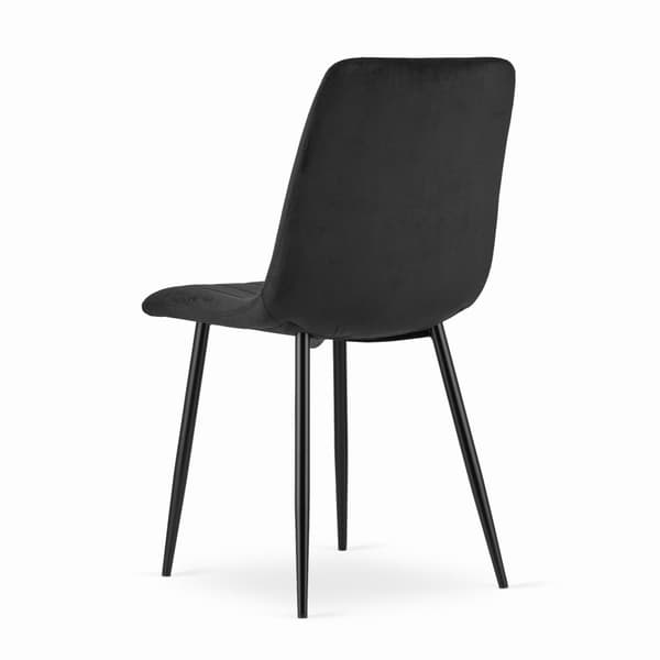 LAVA Stol - Svart sammet x 3