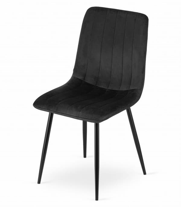 LAVA Stol - Svart sammet x 3