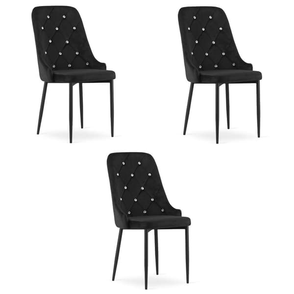 AMORE Stol - Svart x 3