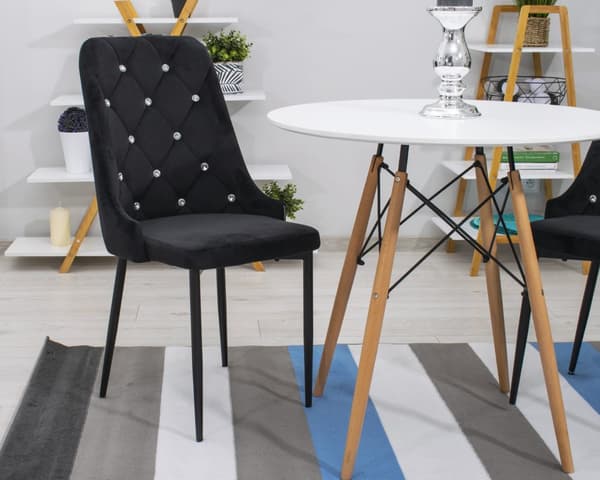 AMORE Stol - Svart x 4
