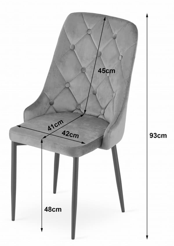CAPRI stol - svart x 1