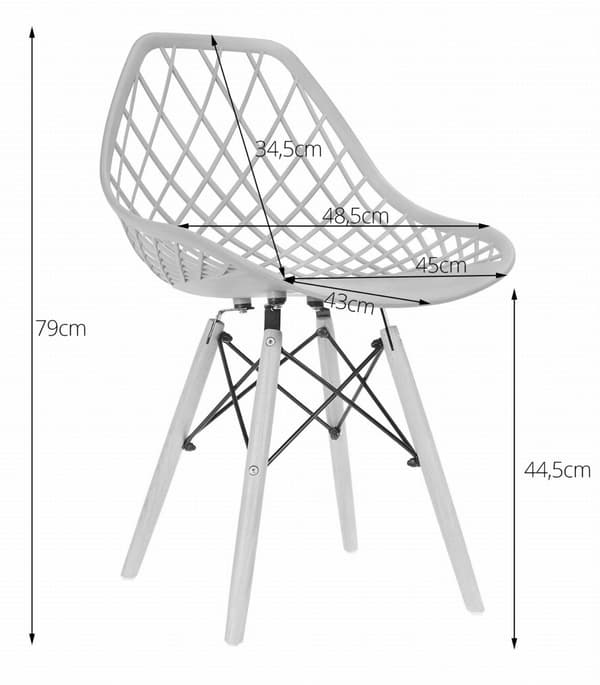 SAKAI Stol - Vit x 3