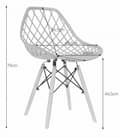 Miniatyrbild 4 av 10: SAKAI Stol - Vit x 3
