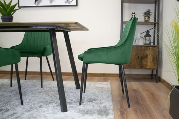 MONZA Stol - Grøn Velour x 1