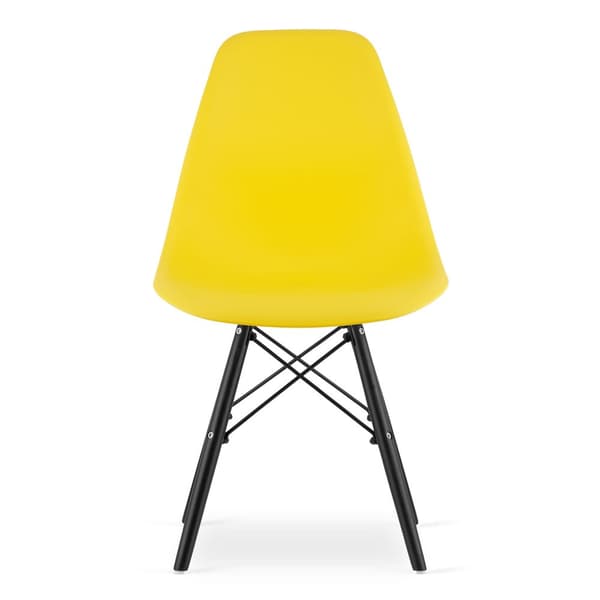 OSAKA stol gul/svart ben x 3
