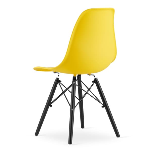 OSAKA stol gul/svart ben x 3