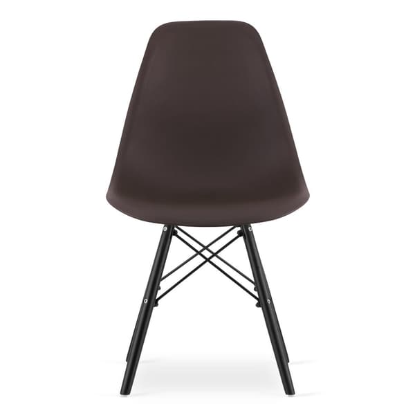OSAKA stol kaffe / svarta ben x 2