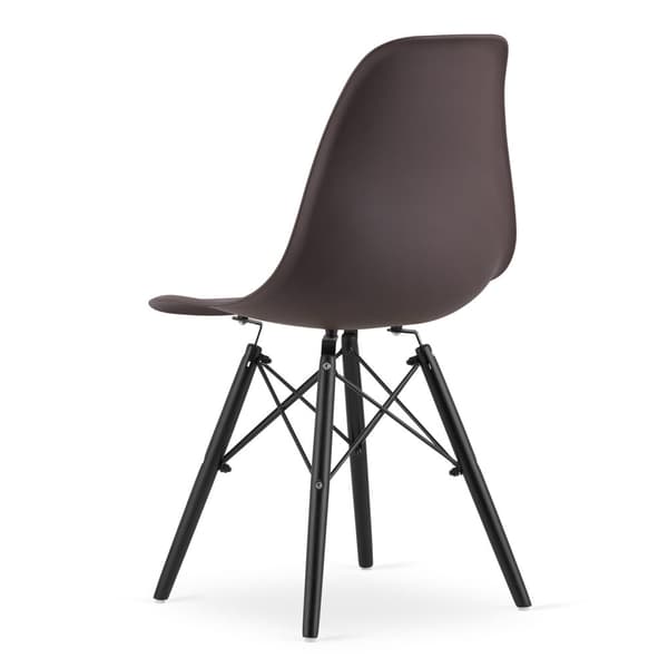 OSAKA stol kaffe / svarta ben x 2