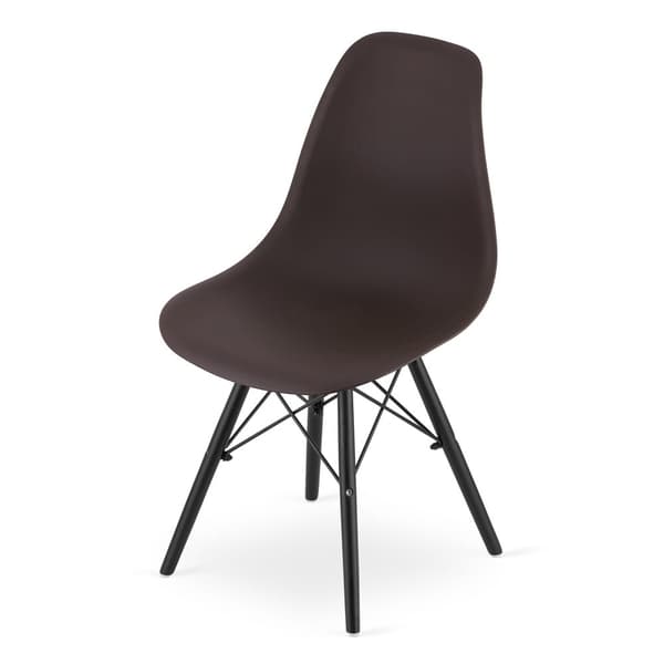 OSAKA stol kaffe / svarta ben x 2