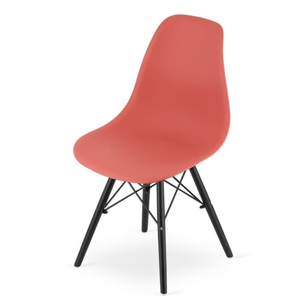 OSAKA stol vermilion / svarta ben x 3