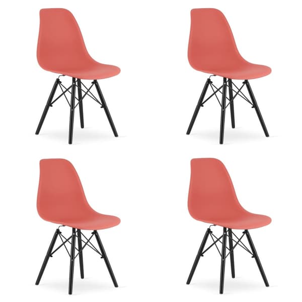 OSAKA stol vermilion / sorte ben x 4