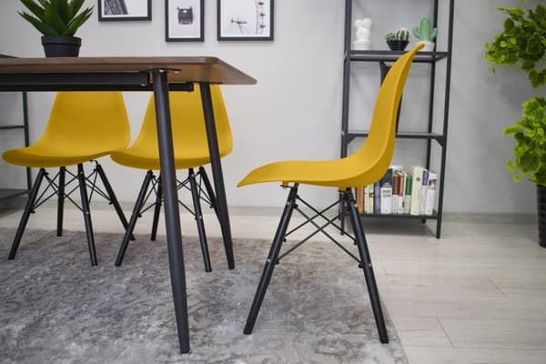 OSAKA stol senap / svarta ben x 2