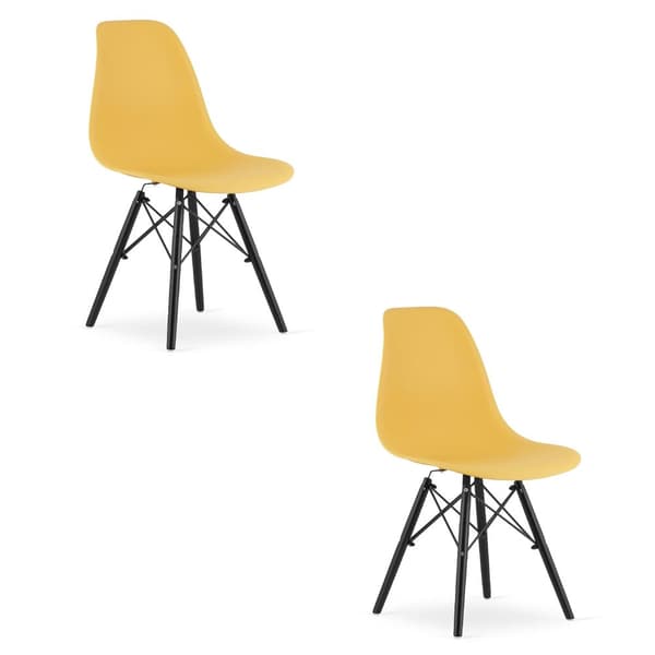 OSAKA stol senap / svarta ben x 2