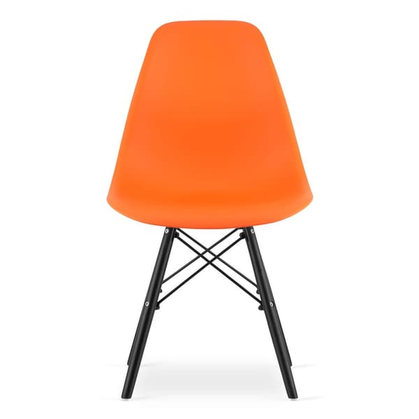 OSAKA stol orange/svarta ben x 4