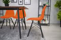 Miniatyrbild 10 av 10: OSAKA stol orange/svarta ben x 4
