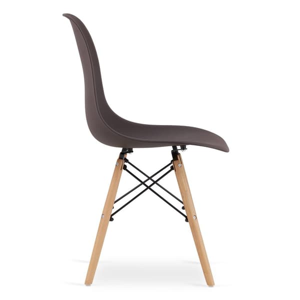OSAKA stol kaffe / naturliga ben x 1