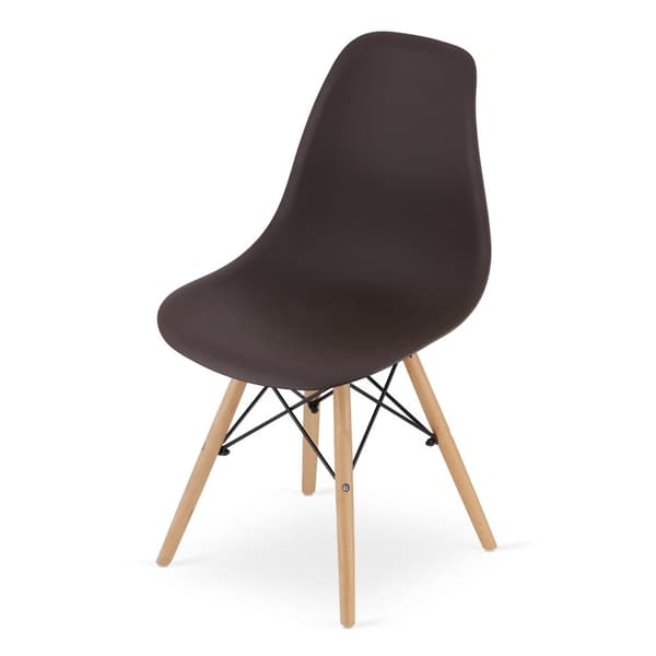 OSAKA stol kaffe / naturliga ben x 1