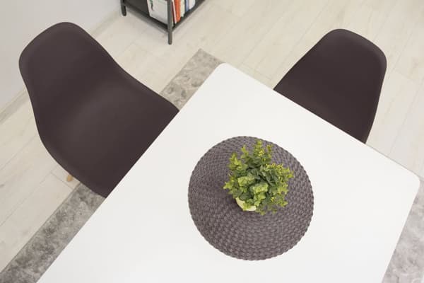 OSAKA stol kaffe / naturliga ben x 1