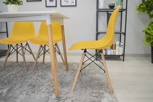 OSAKA stol senap / naturliga ben x 4