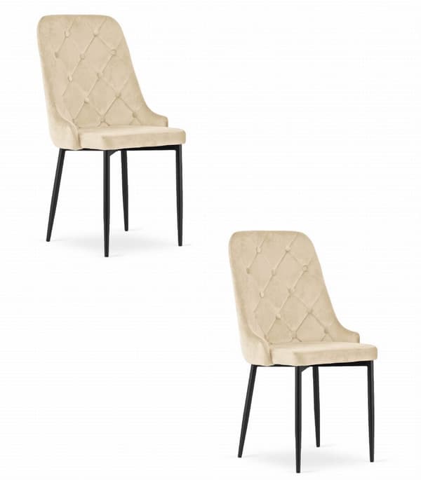 CAPRI stol - beige x 2