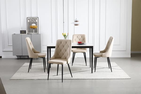 CAPRI stol - beige x 3