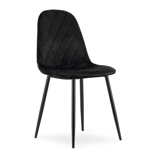 ASTI Stol - Svart sammet x 4