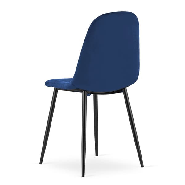 ASTI stol - marinblå sammet x 4